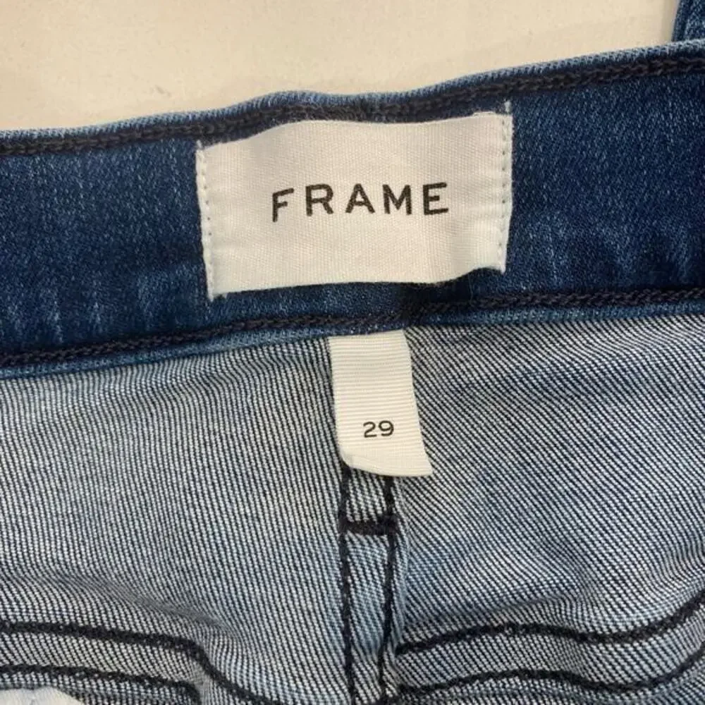 FRAME Le Sylvie Crop Jeans in‎ Edgewater Chew Size 29